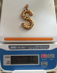Lustrous Gold Dollar Sign Pendant