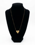 Puffed Heart Necklace