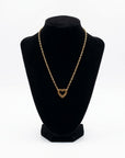 Open Heart Pendant Necklace