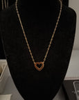 Open Heart Pendant Necklace