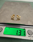 Diamond Cut Star Studs